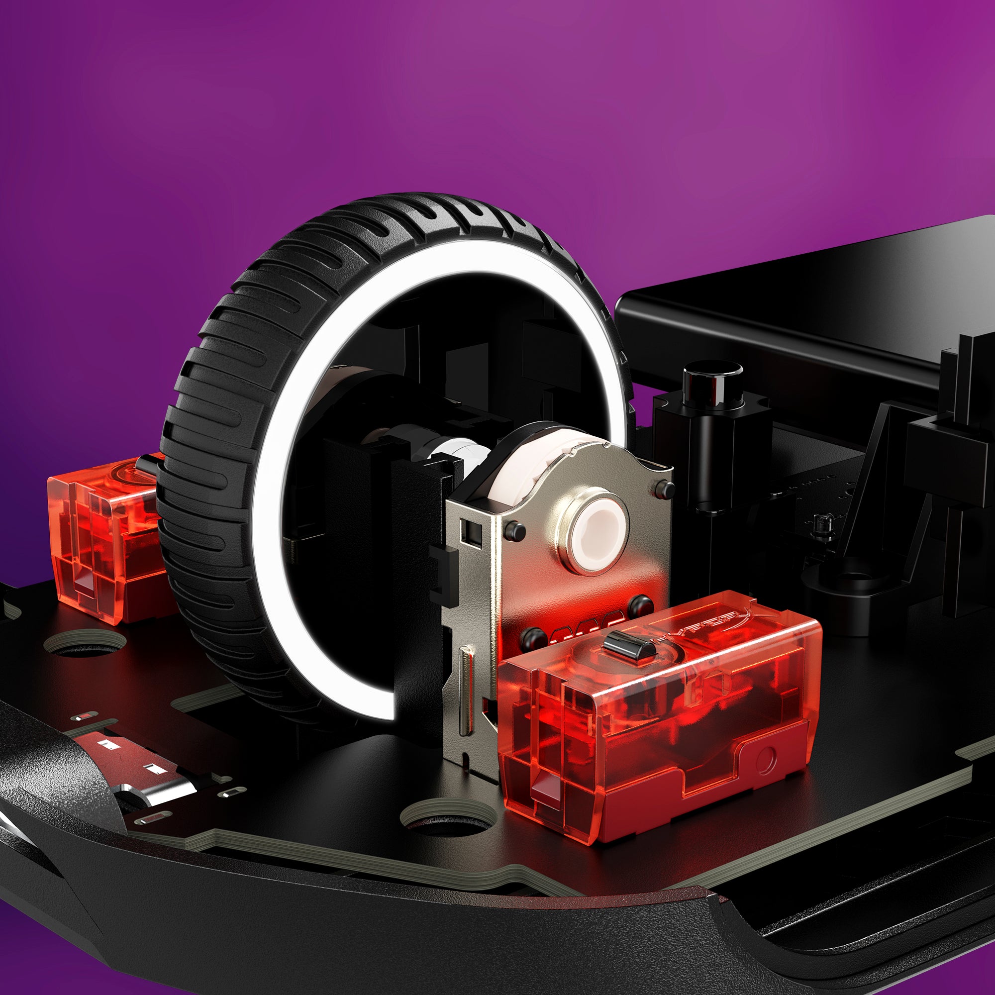 HyperX Pulsefire Haste 2 Wireless: Feet, grip tape và phụ kiện